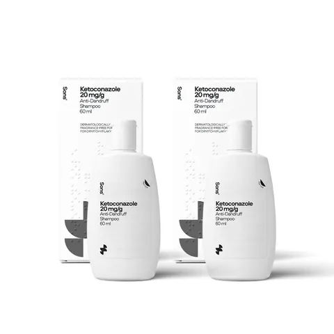 Sons Ketoconazole Anti-Dandruff Shampoo, 2x60ml – image 1