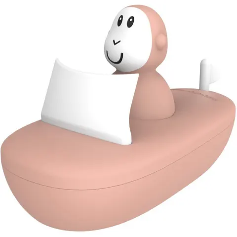 Matchstick Monkey Bathtime Boat Set Dusty Pink – image 1