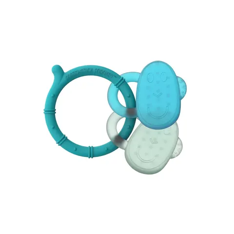 Matchstick Monkey Cooling Teether chew toy with cooling effect Blue/ Mint 3m+ 1 pc – image 1
