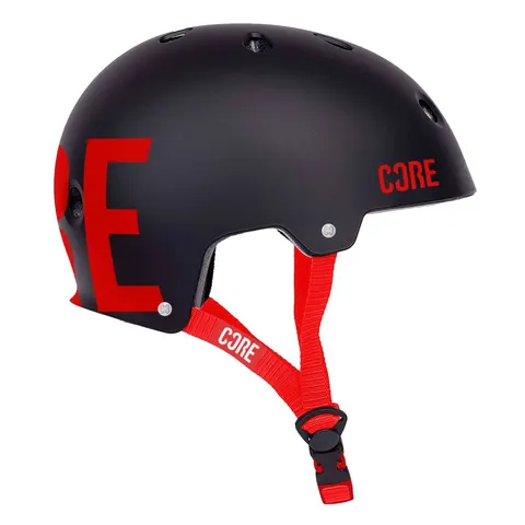 Helm CORE Street (XS-S - Schwarz/Rot) – Bild 1