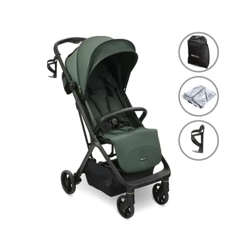 My Babiie MBX7 Auto-Fold Compact Stroller - Forest Green – image 1