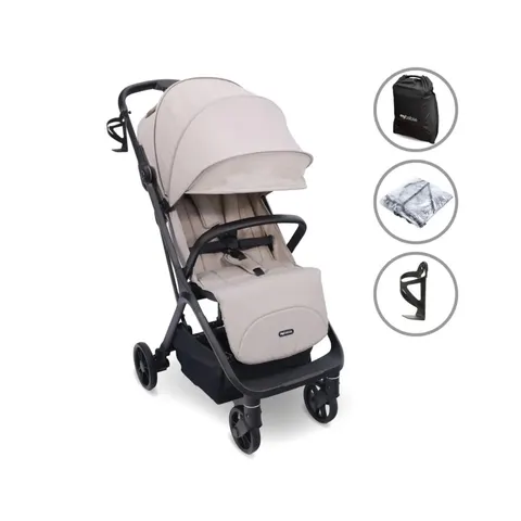 My Babiie MBX7 Auto-Fold Compact Stroller - Camel – image 1
