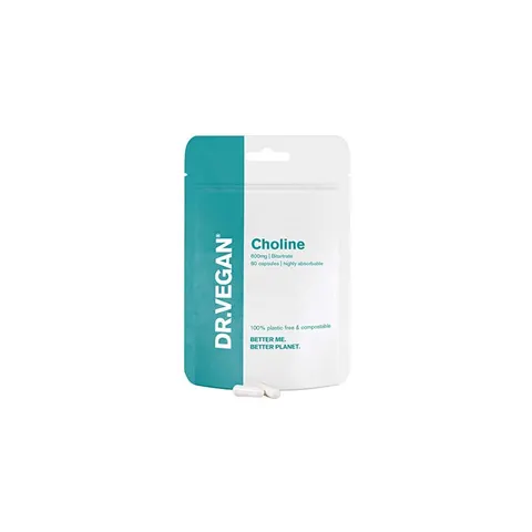 Dr. Vegan Choline Food Supplement Support Liver Function 60 caps. – immagine 1