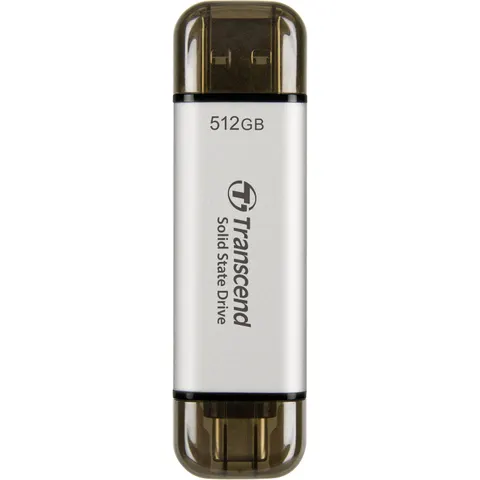 Transcend ESD310 Externe SSD 512 GB, silber – Bild 1