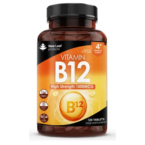 Vitamin B12 High Strength Tablets - 1000mcg MeCbl Supplement – image 1