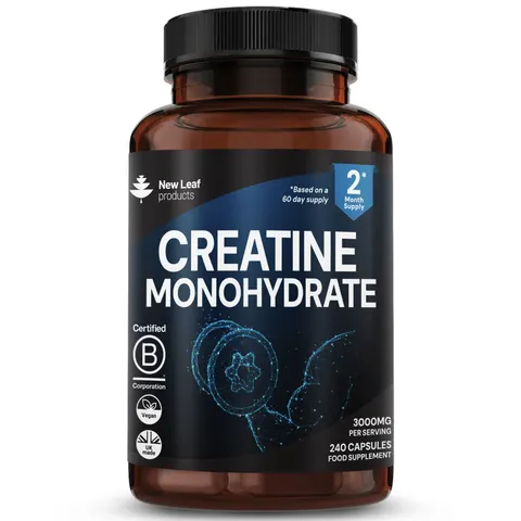 Creatine Monohydrate Capsules 3000mg - Gym Workout Supplement – image 1