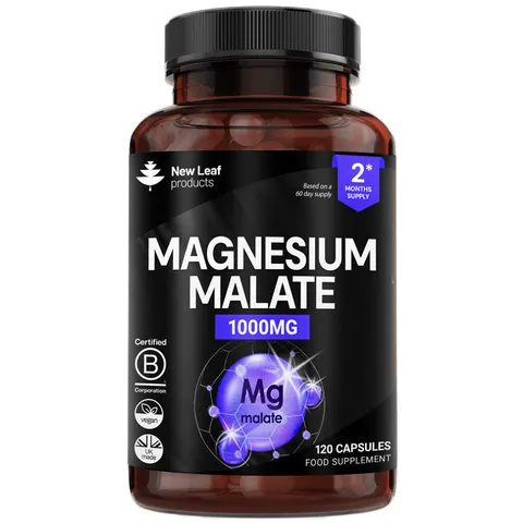 Magnesium Malate 120 High Strength Capsules 1200mg – image 1