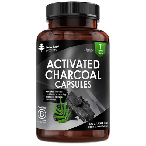 Activated Charcoal Capsules - 1040mg P/S 120 Fill – image 1
