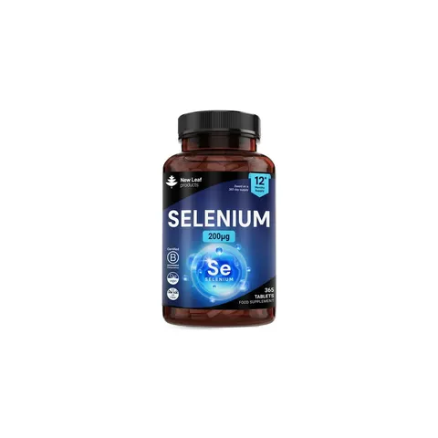 Selenium Tablets - 365 Vegan Tablets 200µg P/S - Thyroid & Immune Support – image 1