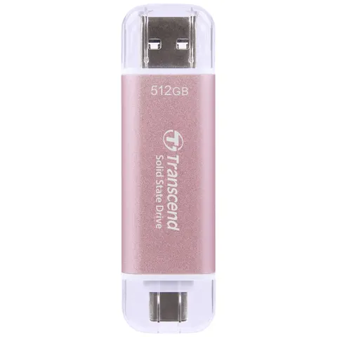 Transcend ESD310 Externe SSD 512 GB, pink – Bild 1