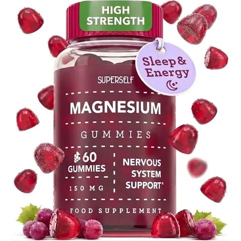 SuperSelf Magnesium 150mg Grape Flavour 60 Gummies – image 1