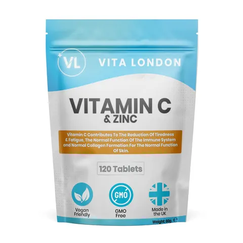 Vitamin C & Zinc Tablets - 120mg - 120 Tablets – image 1