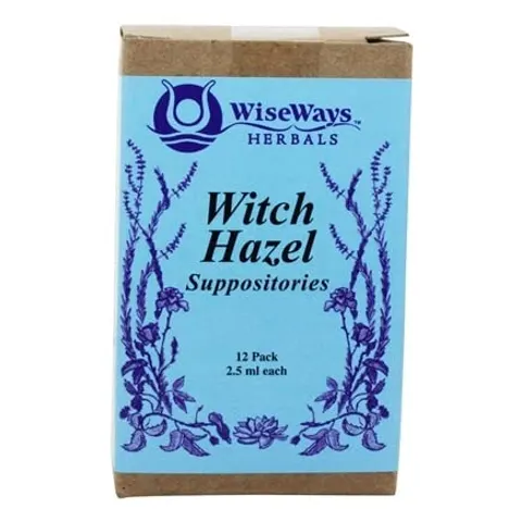 WiseWays Herbals, LLC, Witch Hazel Suppositories, 12 Pack, 2.5 ml Each – image 1