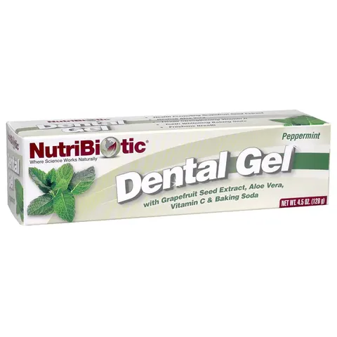 NutriBiotic, Dental Gel, Peppermint, 128g – image 1