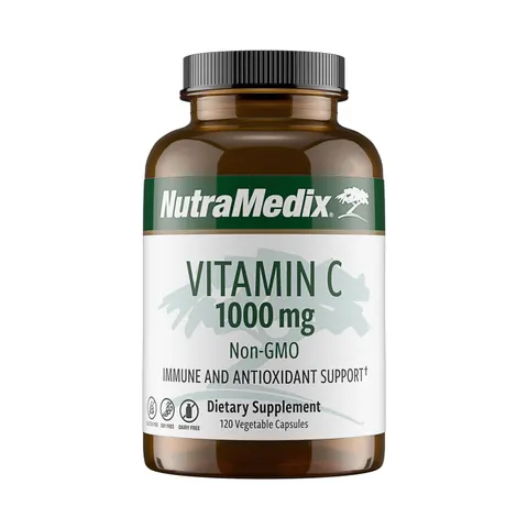 NutraMedix, Vitamin C, 1,000 mg, 120 Vegetable Capsules – image 1