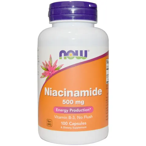 Niacinamide, 500mg - 100 caps – image 1