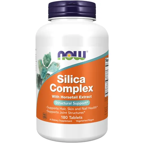 NOW Foods Silica Complex 180 Tabletten – Bild 1