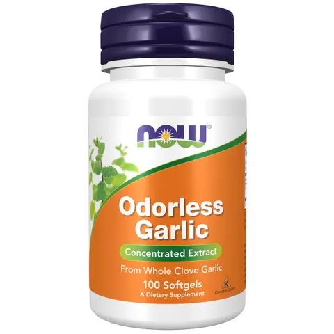 NOW Foods Odorless Garlic, 100 softgels – image 1