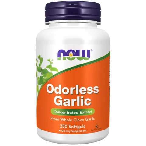 NOW Foods Odorless Garlic, 250 softgels – image 1