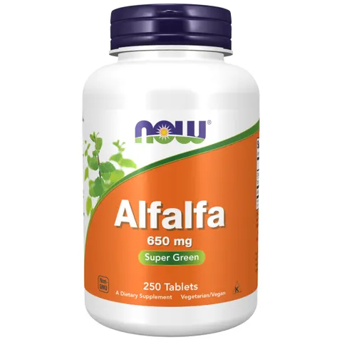 NOW Foods Alfalfa, 650mg , 250 tablets – image 1