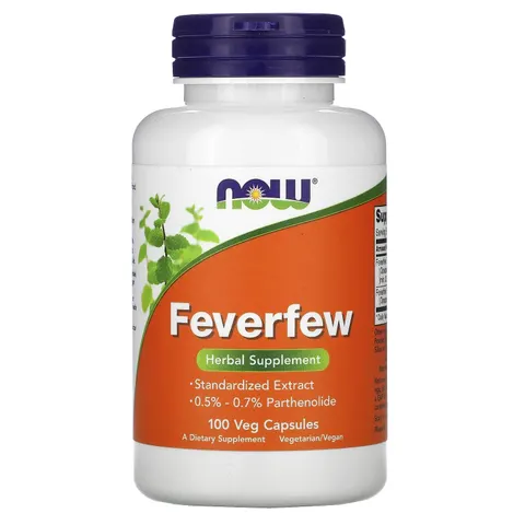 NOW Foods Feverfew - 100 vcaps – image 1