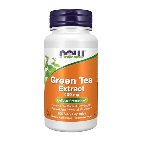 NOW FOODS Green Tea Extract 100 Capsule – immagine 1