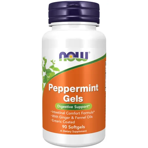 NOW Foods Peppermint Gels - 90 softgels – image 1