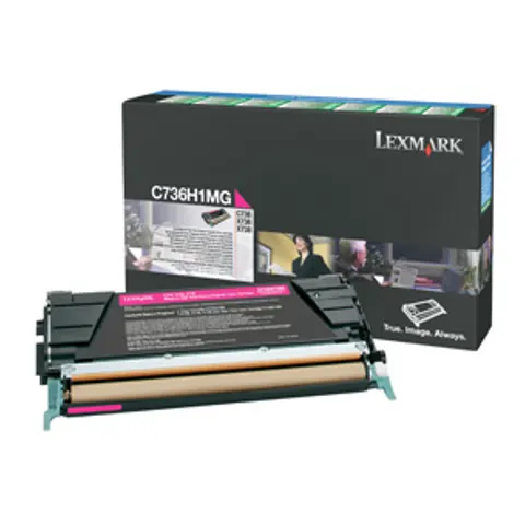 Lexmark C736H1MG toner magenta XL – imagen 1