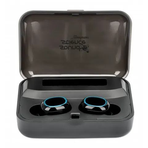 Manhattan Bluetooth In-Ear Headphones. Black. Microphone. Integrated C – image 1