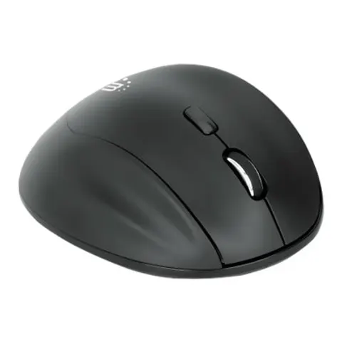 Manhattan 190237 Ergonomische Funkmaus - schwarz – Bild 1