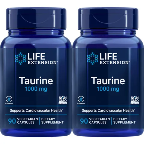 (90 vcaps) Taurine, 1000mg - 90 vcaps – image 1