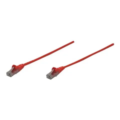 Intellinet Network Patch Cable. Cat6. 1m. Red. CCA. U/UTP. PVC. RJ45. – image 1