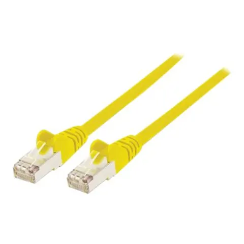 Intellinet Network Patch Cable. Cat6A. 5m. Yellow. Copper. S/FTP. LSOH – image 1
