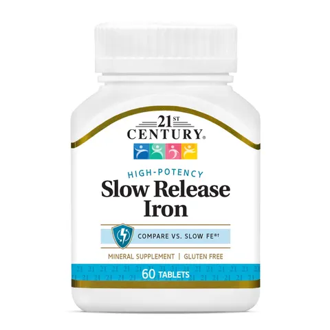 21st Century, Slow Release Iron, 60 Tablets – image 1