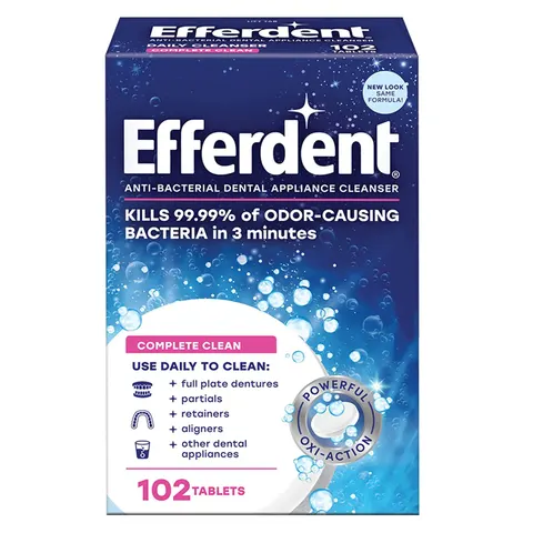 Efferdent Denture Cleaner 90 ct – image 1