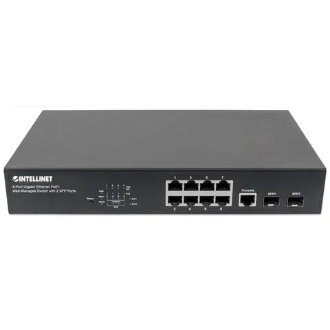INTELLINET INT 561167 - Switch, 8 puertos, Gigabit Ethernet, manejable – imagen 1