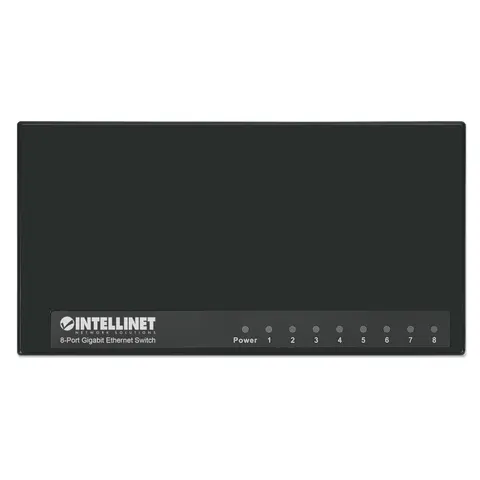 INTELLINET INT 561754 - Switch, 8 puertos, Gigabit Ethernet – imagen 1