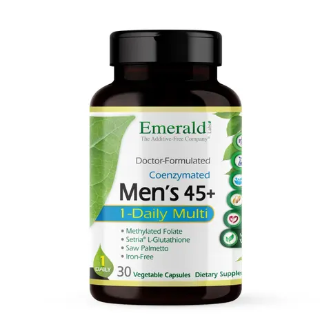 Emerald Laboratories, Men's 45+ 1-Daily Multi, 30 Vegetable Caps – image 1