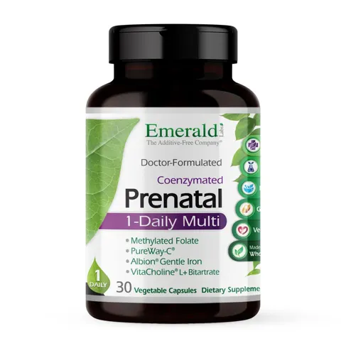 Emerald Labs Prenatal 1-Daily Multi – Methylfolate & Iron Prenatal Vitamin – image 1