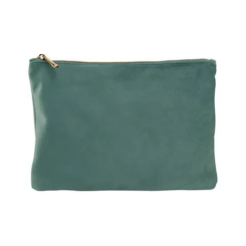 Bagbase Velvet Cosmetic Case Green Jade 1 – image 1