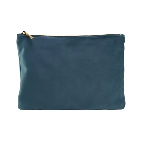 Bagbase Velvet Cosmetic Case Blue Topaz 1 – image 1