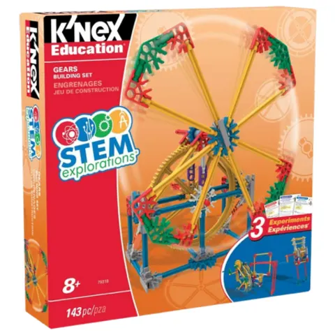 K’NEX Education Gears Building Set – 143 Pcs – image 1