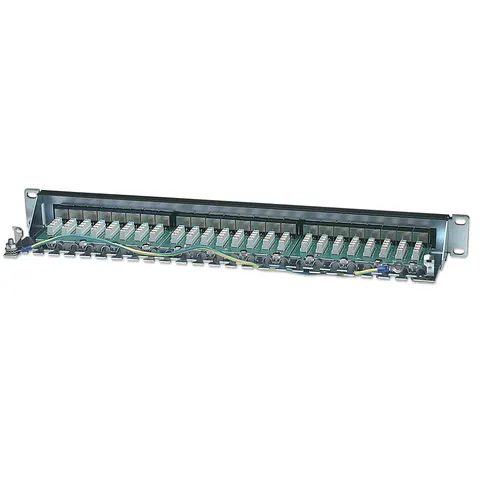 Intellinet Patch Panel. Cat6. FTP. 24-Port. 1U. Shielded. 90° Top-Entr – 720038 – image 1