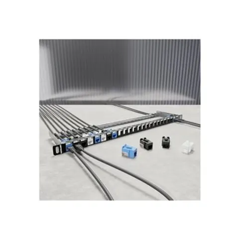 Intellinet 19" 24-Port Shielded Blank Patch Panel. 0.5U. Unloaded – image 1