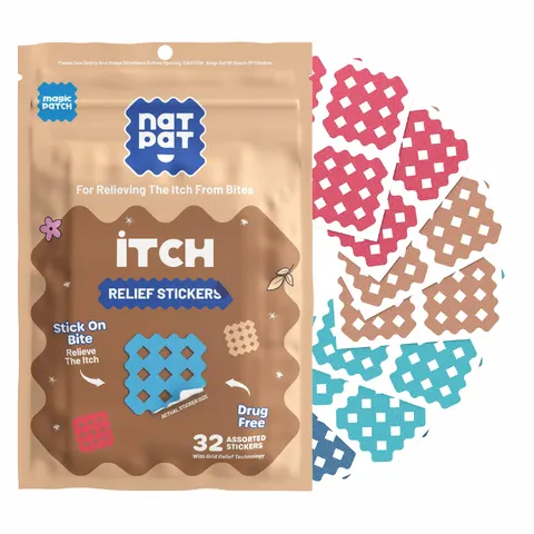 NATPAT BuzzPatch Magic Patch Itch Relief Patches - 30 Patches - Natural Patch - The Original Natural Itch Patch for Itch – image 1