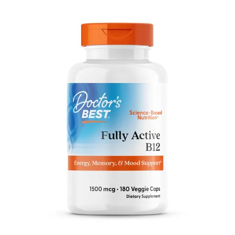 Fully Active B12, 1500mcg - 180 vcaps – image 1