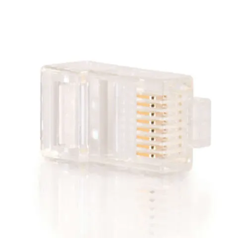 C2G RJ45 Cat5e Modular Plug for Round Stranded Cable Multipack - 50 Pa – image 1