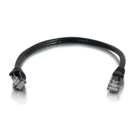 C2G 0.5m Cat6 Booted Unshielded (UTP) Network Patch Cable - Black – image 1