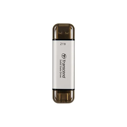 TS2TESD310S - TRANSCEND portátil SSD plata 2TB – imagen 1