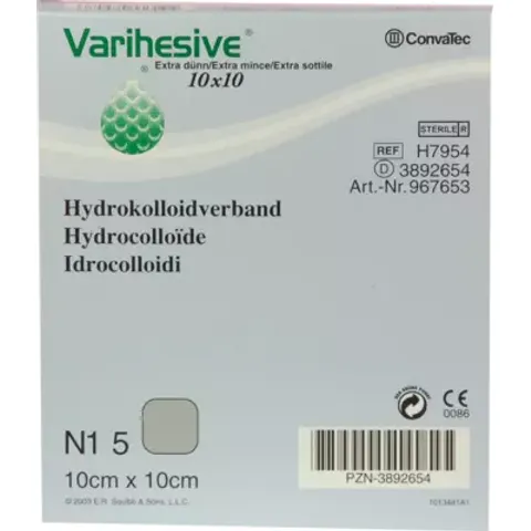 Varihesive extra dünn 10x10 cm Hkv hydroaktiv 5stk – Bild 1